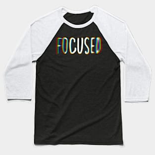 rainbow focus Baseball T-Shirt